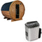 Sentiotec Sauna Komplettset Kaski 220 Panorama | Scandia Next | 6 Pers.