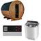 Sentiotec Sauna Komplettset Kaski 220 Panorama | Nordex Combi Next | 6 Pers.