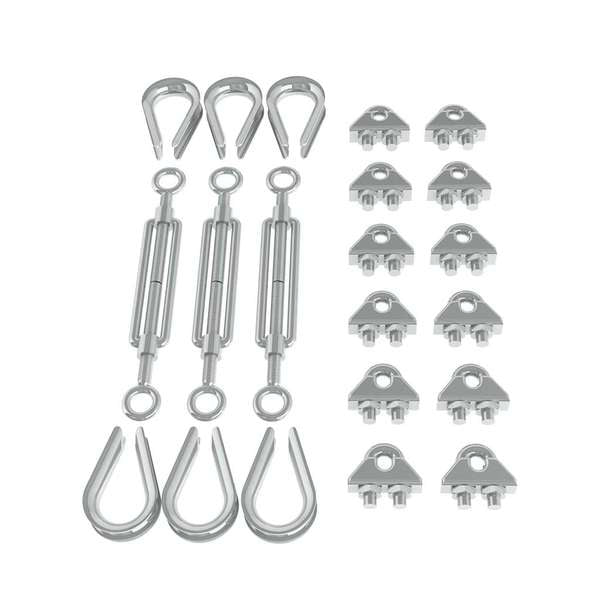 Jeremias Befestigungsset für 3-Punkt-Abspannschelle