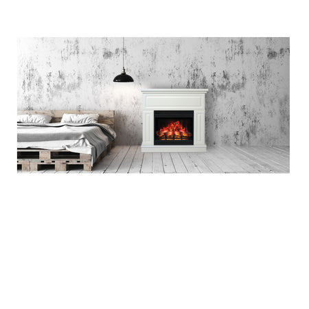 Aflamo LED Standkamin | Kemi weiss | Ambiente