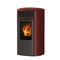 Edilkamin Pelletofen Aris Up2 | Keramik bordeaux | 8,2 kW