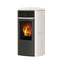 Edilkamin Pelletofen Aris Up2 | Keramik weiß | 8,2 kW