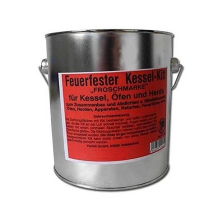 Feuerfester Kessel-Kitt Froschmarke | Fermit | 20 kg Eimer | Klimaworld.com