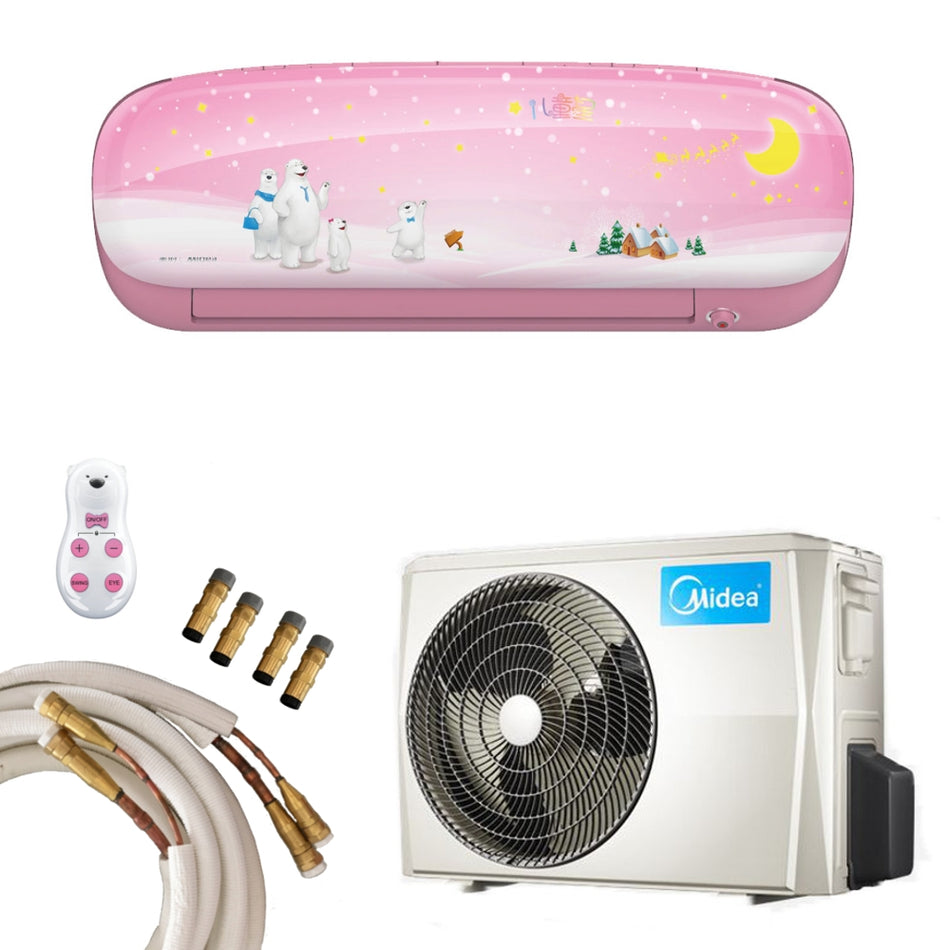 Midea Klimaanlage Kids Star 27 Inverter Wandgerät in pink mit 2,6kW