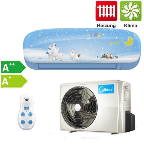 Midea Klimaanlage Kids Star 35 Inverter Wandgerät in blau mit 3,5kW