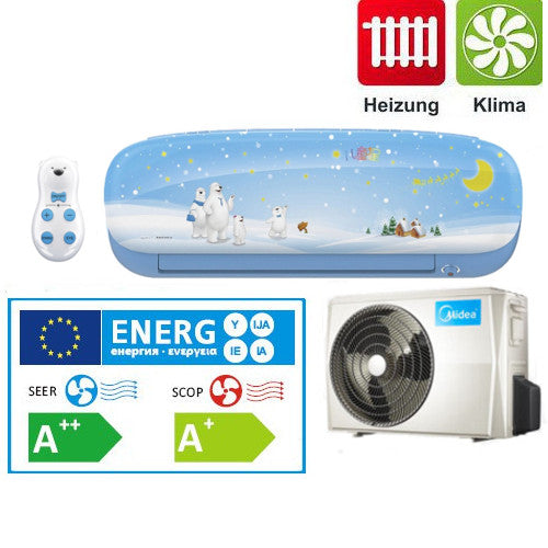 Midea Klimaanlage Kids Star 35 Inverter Wandgerät in blau mit 3,5kW