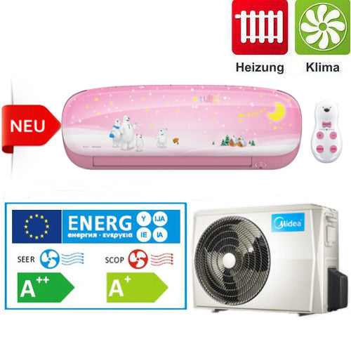 Midea Klimaanlage Kids Star 27 Inverter Wandgerät in blau mit 2,6kW