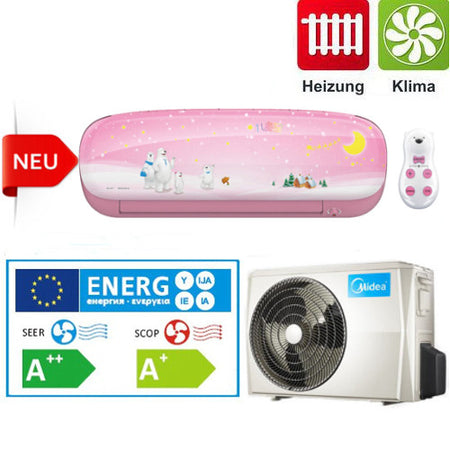 Midea Klimaanlage Kids Star 27 Inverter Wandgerät in blau mit 2,6kW