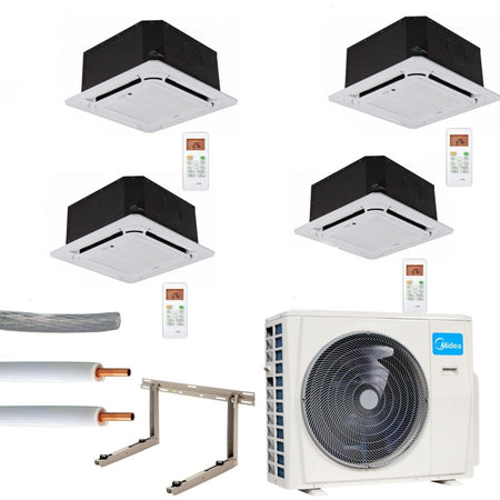 Klimaanlage Komplettset Multisplit Midea Deckenkassette 4x3,5kW