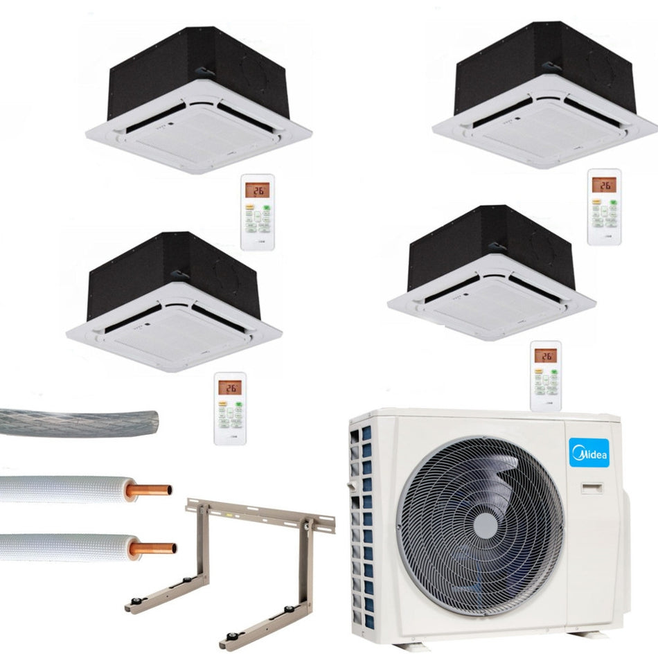 Klimaanlage Komplettset Multisplit Midea Deckenkassette 4x3,5kW