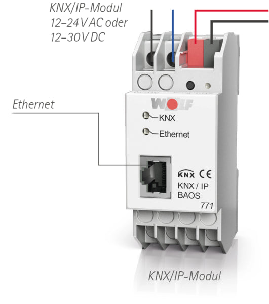 Wolf ISM 8 - KNX Schnittstellenmodul Set extern