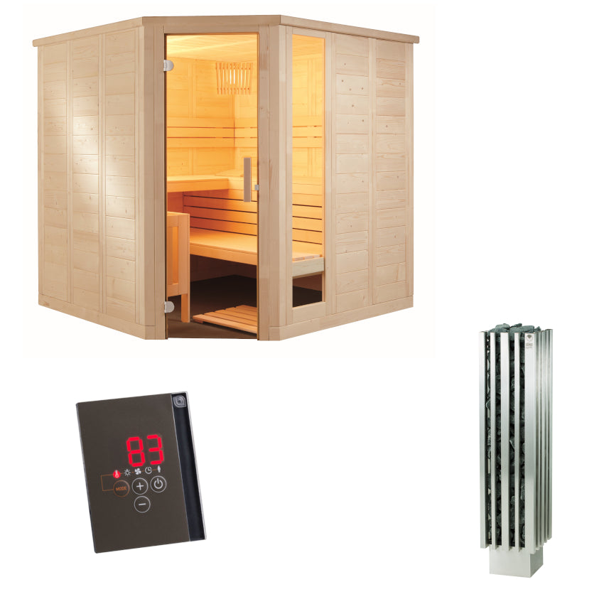 Serntiotec Sauna Set Komfort Corner