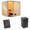 Sentiotec Sauna Komplettset Komfort Corner | Home Premium Combi | 5 Pers.