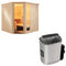 Sentiotec Sauna Komplettset Komfort Corner Large | Scandia Next | 5 Pers.