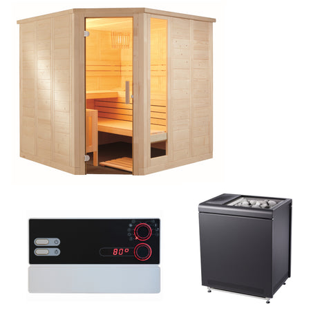 Sauna Set Komfort Corner
