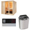 Sentiotec Sauna Komplettset Komfort Large | Scandia Next Combi | 5 Pers.