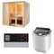 Sentiotec Sauna Komplettset Komfort Large | Nordex Combi Next | 5 Pers.