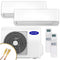 Carrier Multisplit Klimaanlage Set | Komfort Line | 2,5 kW + 2,5 kW | Quick-Connect