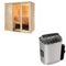 Sentiotec Sauna Komplettset Komfort Small | Scandia Next | 3 Pers.