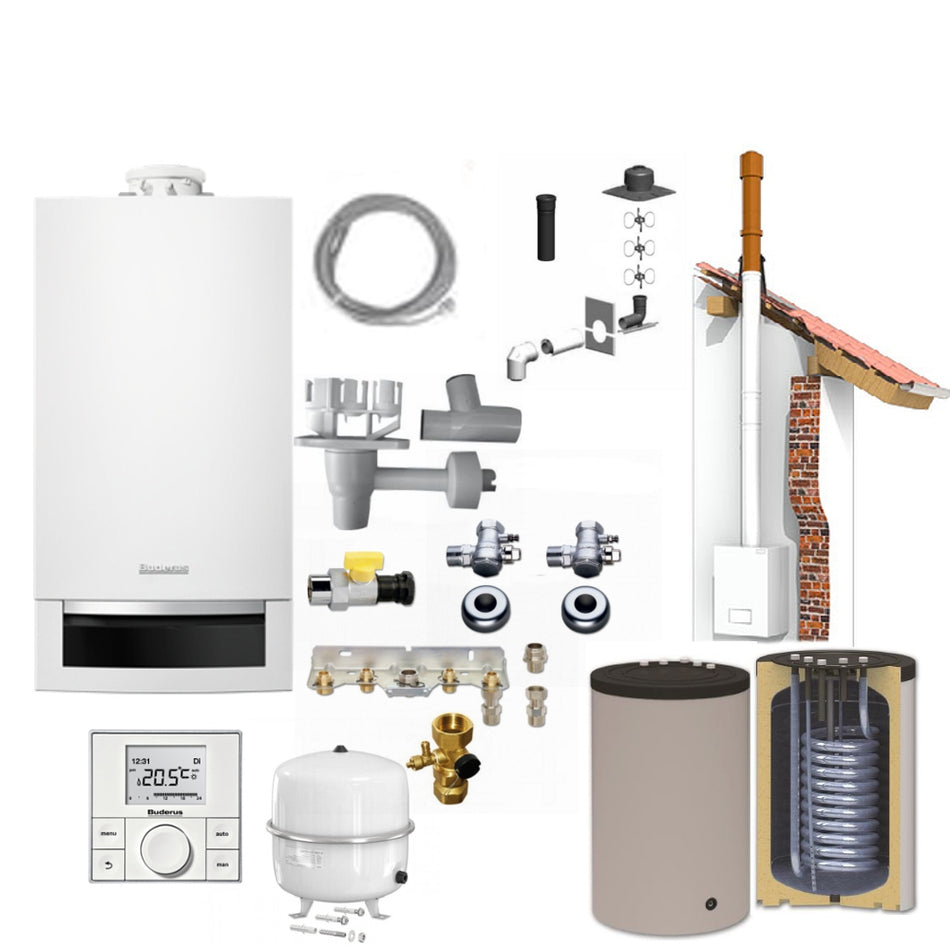 Buderus Gas Brennwert Therme GB172 Set