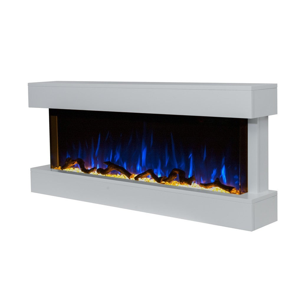 Aflamo Elektrokamin Modena White, Holzscheite | kllimaworld.com