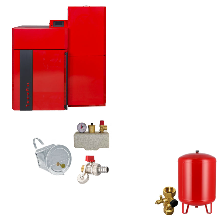 Thermoflux Pelletkessel Pellflux Lambda 96 mit 96,1 kW | Klimaworld.com