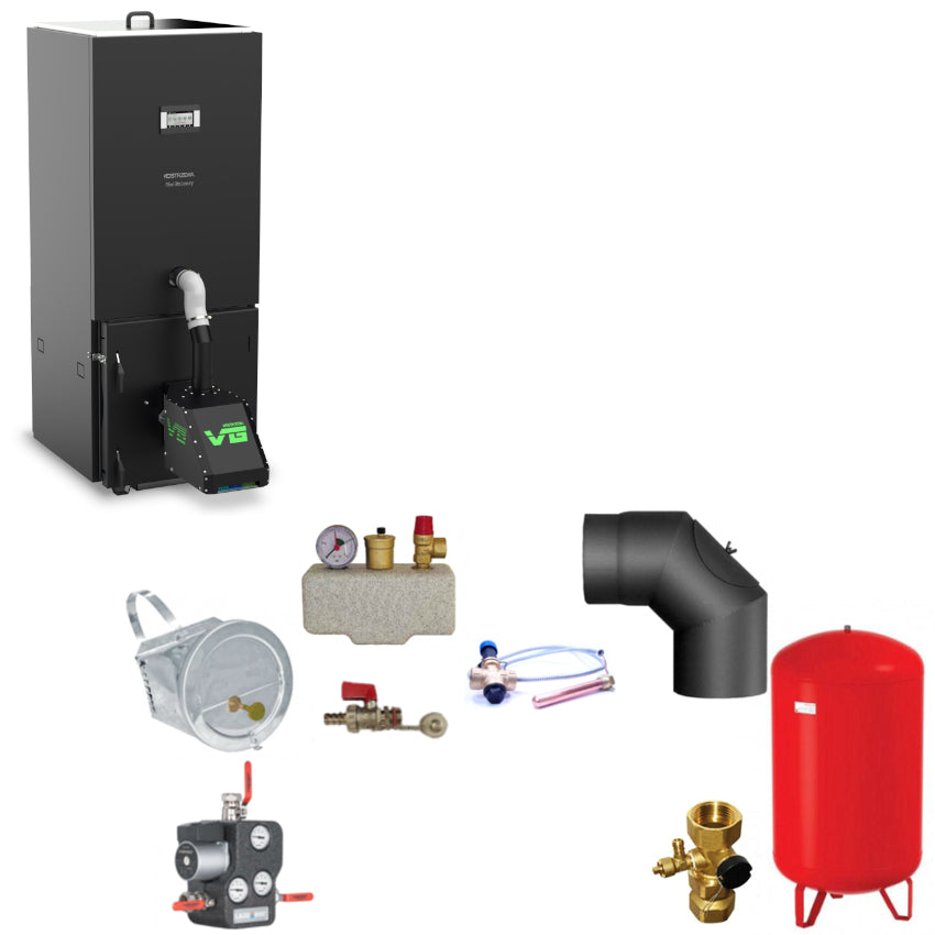 Kostrzewa Pelletkessel | Mini Bio Luxury 21 kW | Komplettset 1