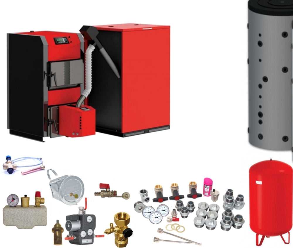 Pellets-Holz-Kombikessel HKK Active 30 Bioflux 25 - 25 kW Komplettset 2