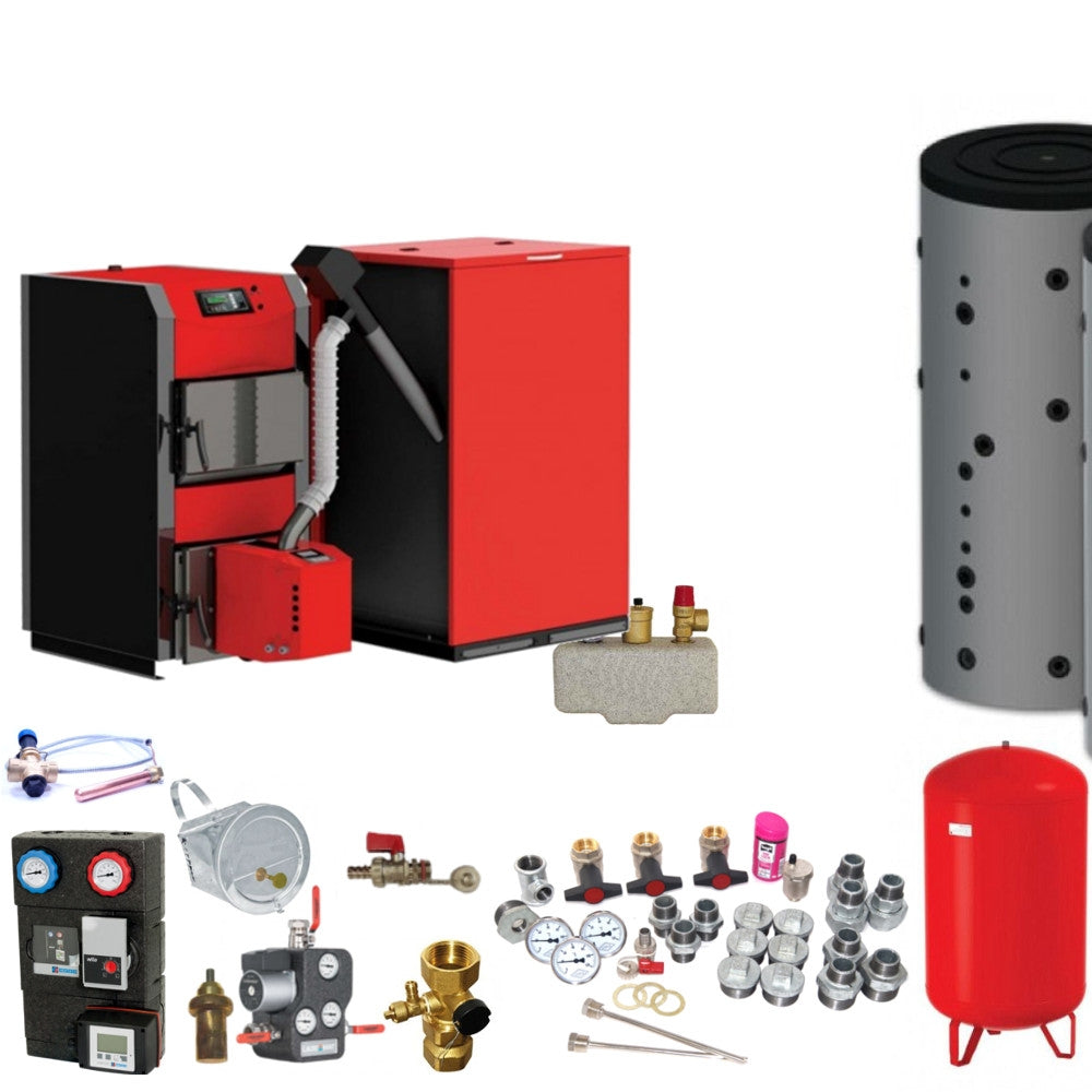 Pellets-Holz-Kombikessel HKK Active 40 Bioflux 40 - 30 kW Komplettset 3