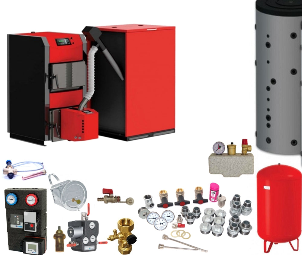 Pellets-Holz-Kombikessel HKK Active 25 Bioflux 25 - 22kW Komplettset 3