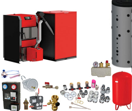 Pellets-Holz-Kombikessel HKK Active 25 Bioflux 25 - 22kW Komplettset 3