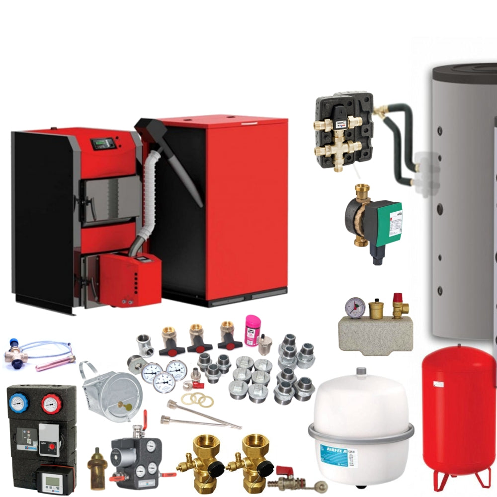 Pellets-Holz-Kombikessel HKK Active 40 Bioflux 40 - 30 kW Komplettset 5