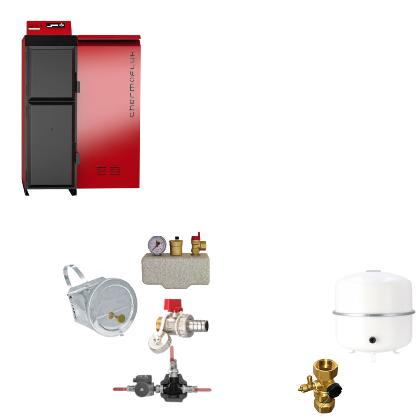 ThermoFlux Pelletheizung Pelling 25 Komplettset 1 | Klimaworld.com