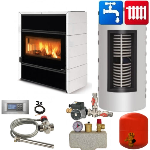 La Nordica Wasserführender Kaminofen Fly Idro D.S.A – komplett Set