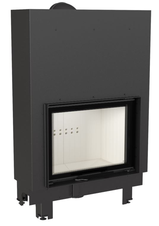 Warmluftkamineinsatz Kratki MBA 17 G, gerade Scheibe, 17kW