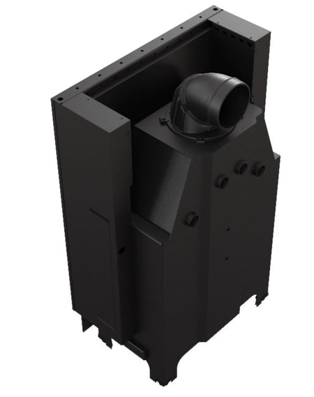 Warmluftkamineinsatz Kratki MBA 17 G, gerade Scheibe, 17kW