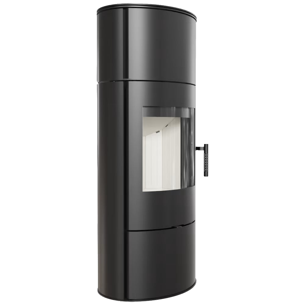 Kratki Kaminofen Rollo hoch, seitlich links | Klimaworld.com