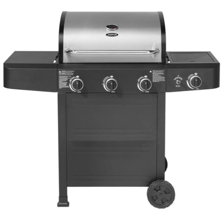 JUSTUS | Kratos | Gasgrill mit schwarzer Korpus Stahl-Frontblende | 3 x 3,5 kW + 1 x 3,8 kW