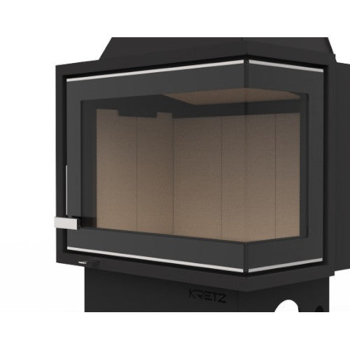 KRETZ | Kamineinsatz F107 | Eckkamin rechts | 10 kW