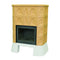 KRETZ | Kachelofen LADA | gelb/beige | mit Kamineinsatz L 53 | 7 kW