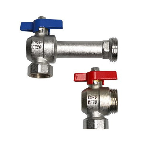 Maincor MFL Kugelhahn Set | 1'' IG x 1'' AG Eck | verlängerte Bauform  ➔ www.klimaworld.com