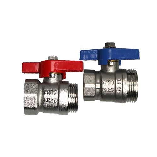 Maincor MFL Kugelhahn Set für Verteiler | 1'' IG x AG ➔ www.klimaworld.com