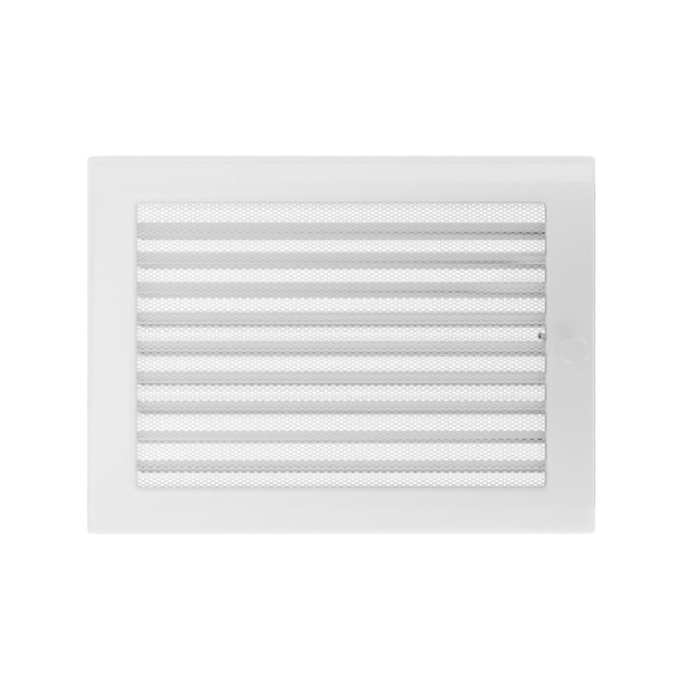 Lüftungsgitter Luftgitter mit Lamellen 22x30 cm, weiß | Klimaworld.com