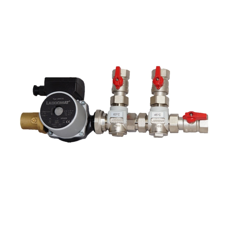 Rücklaufanhebung Laddomat 11-30 Duo mit 63°+ 45° Thermoelementen
