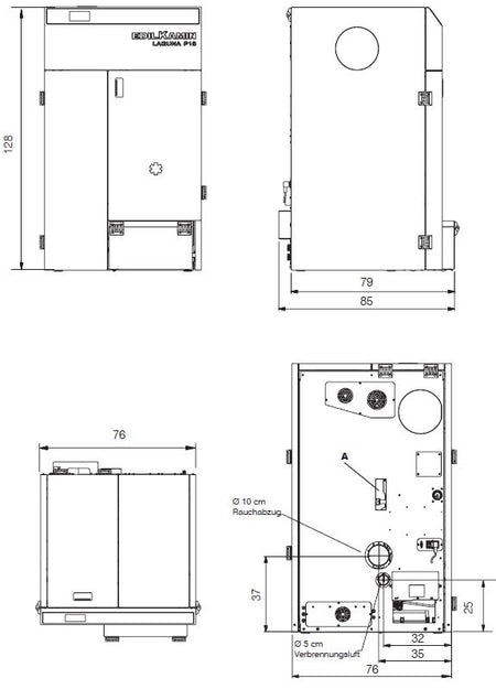 Edilkamin Pelletkessel Laguna P 12 | 12,4 kW 