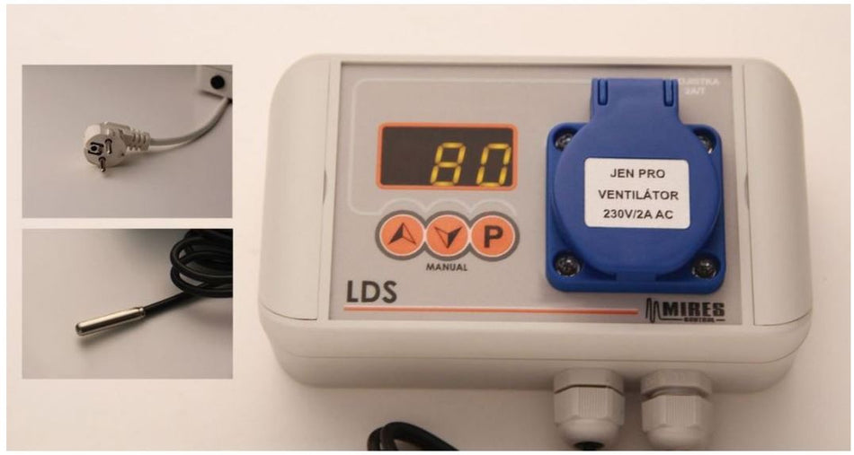 LDS V1 -Automatischer Triac-regler der Ventilatordrezahl mit Display