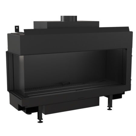 Kratki Gaskamin LEO 100 | Eckkamin links | 8,2 - 9 kW | Gasart wählbar