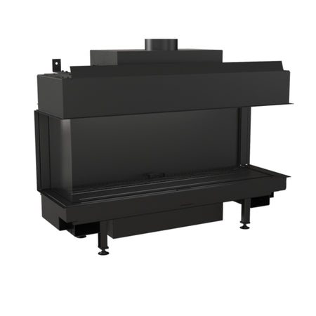 Kratki Gaskamin LEO 100 | Eckkamin 3-seitig | 8,2 - 9 kW | Gasart wählbar