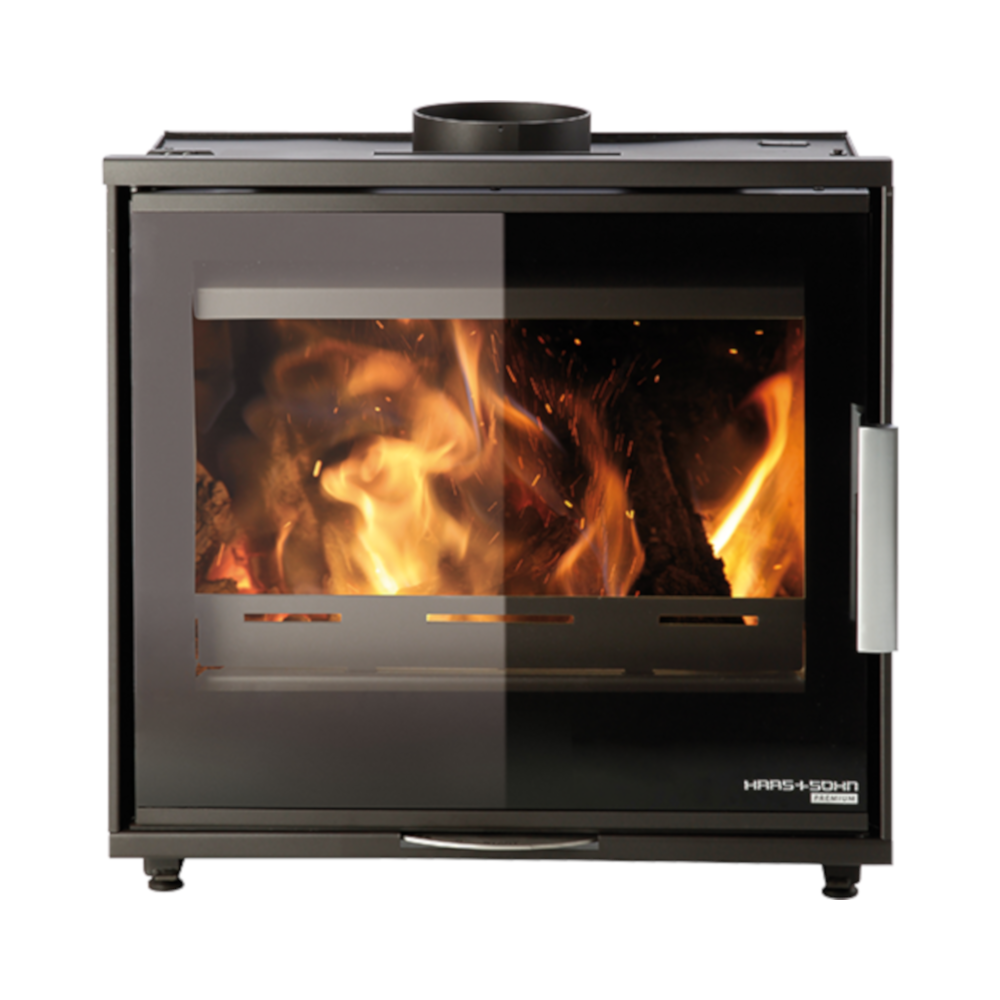 Haas+Sohn | Kamineinsatz LEVI EASY, perl-schwarz | 8 kW