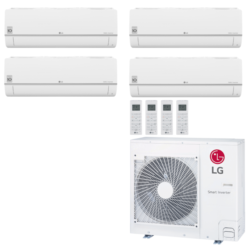 LG Multisplit Klimaanlage Wandgerät oder Deckenkassette 1x1,5+3x2,5kW